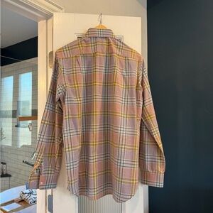 Hickey Freeman Men's Long-Sleeve Plaid Button-Up Dress Shirt